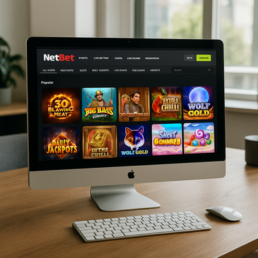 NetBet Casino Desktop Platform - Australian Online Gaming Interface